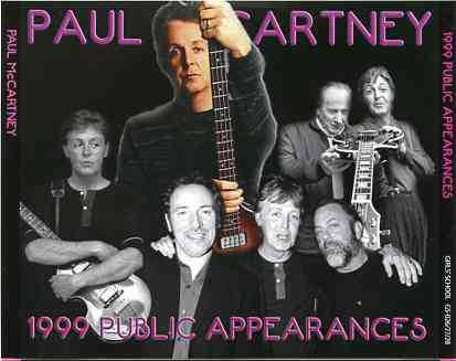 Paul McCartney – 1999 Public Appearances ( 3 CD set ) ( Girls School ) ( TV , Radio & Other Live 1999 Performances ) front cover Paul McCartney - 1999 Public Appearances ( 3 CD set ) ( Girls School ) ( TV , Radio & Other Live 1999 Performances ) front cover