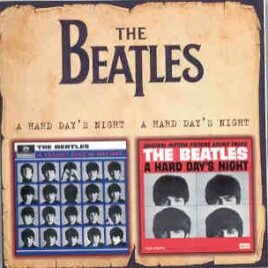 The Beatles - A Hard Day's Night / A Hard Day's Night Soundtrack ( 2 in 1 Russian ) front cover
