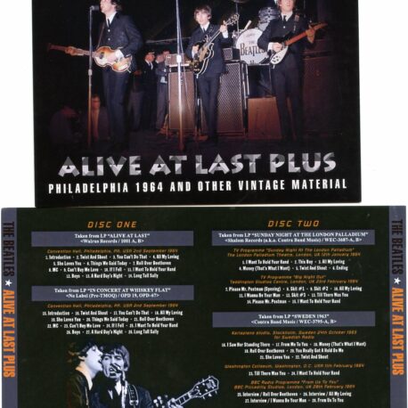 The Beatles - Alive At Last Plus ( Philadelphia 64 and Other Vintage Material ) ( 2 CD set ) ( 2017 Rough Kut Trax )