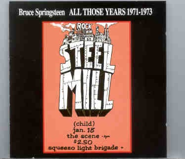 Bruce Springsteen – All Those Years Vol. 1 ( Templar – Great Dane ) front cover Bruce Springsteen - All Those Years Vol. 1 ( Templar - Great Dane ) front cover
