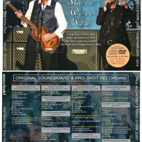 Paul McCartney - And Then There Were Two ( 2 CD - 1 DVD SET ) ( Paul with Ringo , 2009 - 2014 ) ( Misterclaudel )