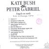 Kate Bush - Angels On Earth   ( Swingin' Pig )( P. Gabriel & Kate Bush ) ( Europe 1979 )