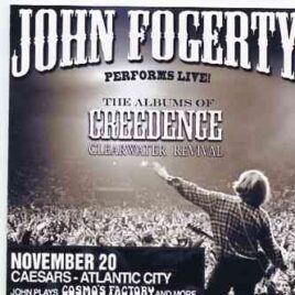 Creedence Clearwater Revival / John Fogerty - Atlantic City , New Jersey ( 2 CD )  ( John Fogerty Live At Caesar's Circus Maximus Theater , Nov 20th , 2011 ) front cover