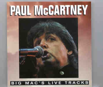 Paul McCartney – Big Mac Live Tracks ( Orange ) front cover Paul McCartney - Big Mac Live Tracks ( Orange ) front cover