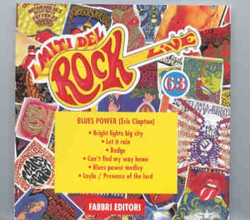 Eric Clapton – Blues Power Fabbri Editori front cover Eric Clapton - Blues Power Fabbri Editori front cover