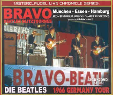 The Beatles – Bravo Britztournee 1966 Germany Tour ( 2 CD + 2 DVD set ) ( Misterclaudel ) front cover The Beatles - Bravo Britztournee 1966 Germany Tour ( 2 CD + 2 DVD set ) ( Misterclaudel ) front cover