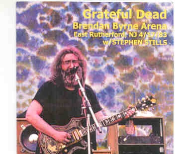 Grateful Dead – Brendan Byrne Arena 1983 ( 2 CD SET ) ( New Jersey , April 17th , 1983 ) front cover Grateful Dead - Brendan Byrne Arena 1983 ( 2 CD SET ) ( New Jersey , April 17th , 1983 ) front cover