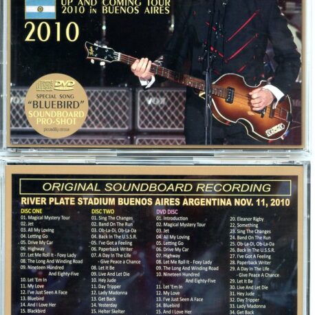 Paul McCartney Second Night Argentina – Buena Onda, Argentinos 2010 (2 CD + 1 DVD)