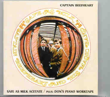 Captain Beefheart – Safe As Milk Acetate ( Plus Don’s Piano Worktape ) front cover Captain Beefheart - Safe As Milk Acetate ( Plus Don's Piano Worktape ) front cover