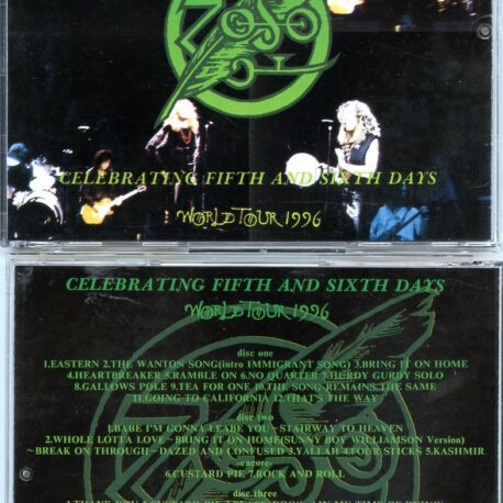 Jimmy Page & Robert Plant – Zoso – Celebrating Fifth and Sixth Days – World Tour 1996 (4 CD)