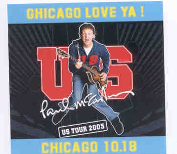 Paul McCartney – Chicago Love Ya ! ( 2 CD SET ) ( United Center , Chicago , IL , October 18th , 2005 ) front cover Paul McCartney - Chicago Love Ya ! ( 2 CD SET ) ( United Center , Chicago , IL , October 18th , 2005 ) front cover