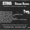 Sting / The Police - Chicago Session ( Live at a Small Club in Chicago , USA , April 8th , 1990 ) ( Beech Marten )