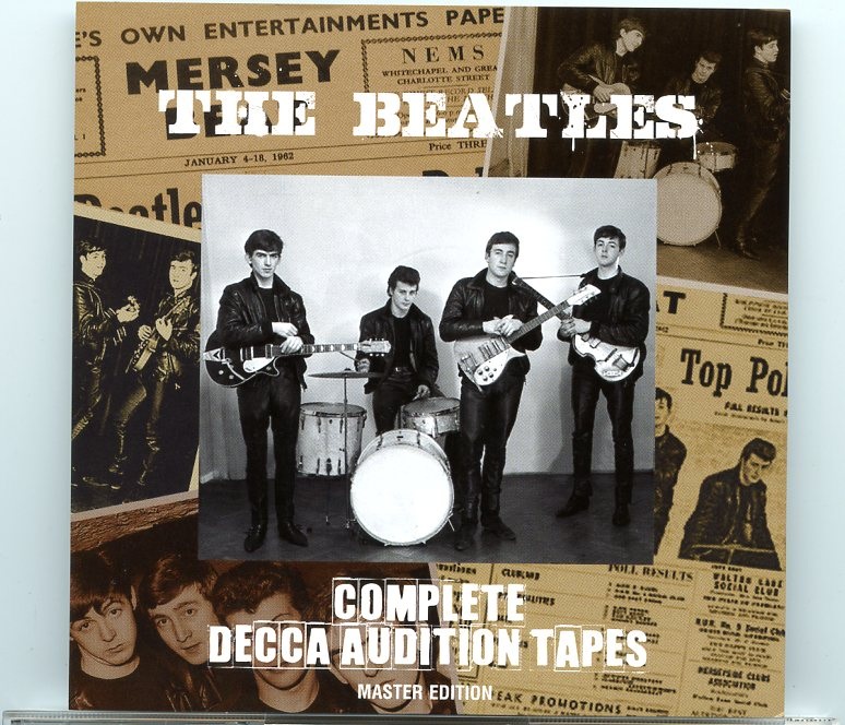 The Beatles – Complete Decca Audition Tapes – Master Edition front cover The Beatles – Complete Decca Audition Tapes – Master Edition front cover