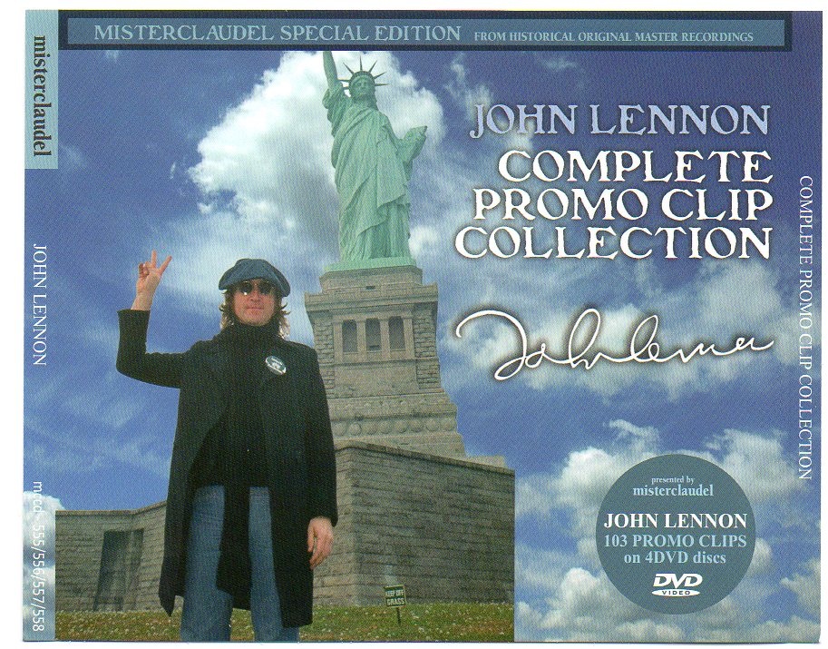 John Lennon – Complete Promo Clip Collection ( 4 DVD SET ) ( Misterclaudel ) front cover John Lennon - Complete Promo Clip Collection ( 4 DVD SET ) ( Misterclaudel ) front cover