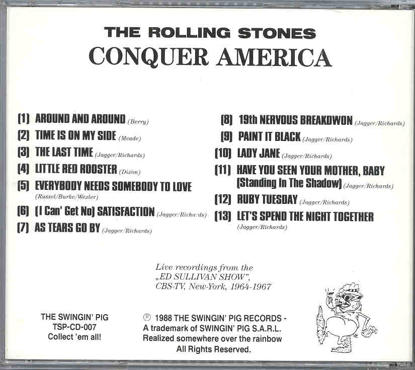 Rolling Stones - Conquer America ( US TV Appearances 1964 - 1967 ) ( Swingin' Pig )