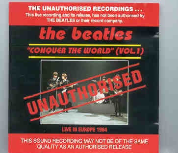The Beatles – Conquer The World Vol. 1 ( Banana ) front cover The Beatles - Conquer The World Vol. 1 ( Banana ) front cover