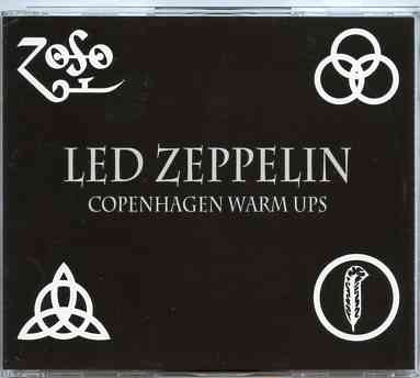 Led Zeppelin – Copenhagen Warm-Ups ( 4 CD SET+16 pg Booklet ) ( Falkoner Theater , Denmark , July 23rd & 24th , 1979 ) front cover Led Zeppelin - Copenhagen Warm-Ups ( 4 CD SET+16 pg Booklet ) ( Falkoner Theater , Denmark , July 23rd & 24th , 1979 ) front cover