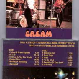 Eric Clapton - Dazed and Cream  ( Cream , Live 1968 San Francisco & Detroit ) ( 2 CD set )