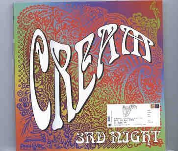 Eric Clapton – CREAM Reunion 2005 Third Night ( 2 CD set ) front cover Eric Clapton - CREAM Reunion 2005 Third Night ( 2 CD set ) front cover