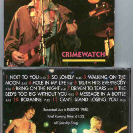 Sting / The Police - Crimewatch  ( The Police Live In Europe 1980 ) ( Big Music )