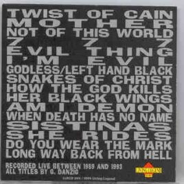 Danzig - Black Box  ( Living Legend ) ( Live 1989 - 1993 ) front cover