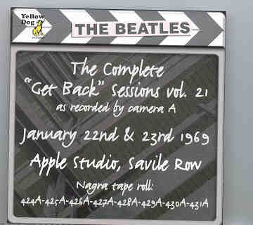 The Beatles – Day By Day ( Yellow Dog ) The Complete Sessions Series Vol 21 ( 2 CD set ) front cover The Beatles - Day By Day ( Yellow Dog ) The Complete Sessions Series Vol 21 ( 2 CD set ) front cover
