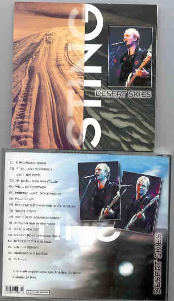 Sting / The Police – Desert Skies bootleg CD cover