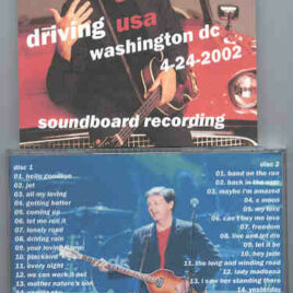 Paul McCartney - Driving Tour 2002 Washington DC ( April 24th , 2002 ) ( 2 CD set )