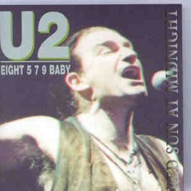 U2 - Eight 579 Baby Red Sun At Midnight  ( KTS ) ( Osaka Castle Hall , Japan , December 1st , 1989 ) front cover