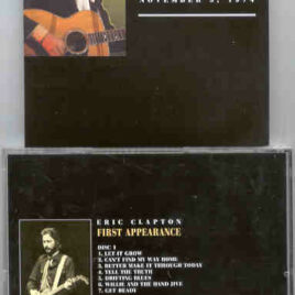 Eric Clapton - First Appearance ( 2 CD SET ) ( Koseinenkin Hall , Osaka , Japan , November 5th , 1974 )
