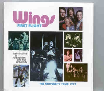 Paul McCartney – First Flight ( University Tour 1972 ) ( 2 CD set ) ( BMW ) front cover Paul McCartney - First Flight ( University Tour 1972 ) ( 2 CD set ) ( BMW ) front cover