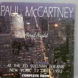 Paul McCartney - First Night At New York 1992 ( 2 CD set ) ( new York , Dec 12th , 1992 ) front cover