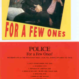 Sting / The Police - For A Few Ones ( The Police Live in the West-Coast Small Club , During The 1979 First USA Tour )