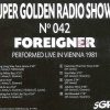 Foreigner - In Concert 1981 ( Live in Vienna )