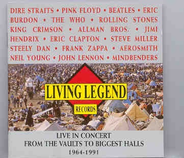 Various Artists – From The Vaults To Biggest Halls ( Living Legend ) front cover Various Artists - From The Vaults To Biggest Halls ( Living Legend ) front cover