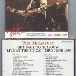 Paul McCartney - Get Back to Glasgow 1990  ( 2 CD set )