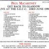 Paul McCartney - Get Back to Glasgow 1990  ( 2 CD set )