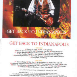 Paul McCartney - Get Back to Indianapolis ( 2 CD set ) ( Beatfile ) ( Market Square , Indianapolis , IN , Feb 15th , 1990 )