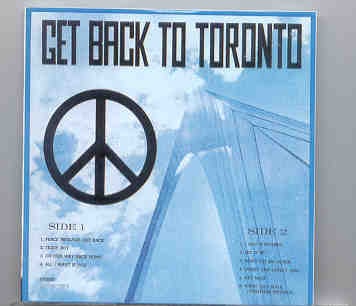 The Beatles – Get Back To Toronto front cover The Beatles - Get Back To Toronto front cover