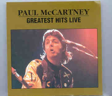Paul McCartney – Greatest Hits Live ( Chartbusters ) front cover Paul McCartney - Greatest Hits Live ( Chartbusters ) front cover