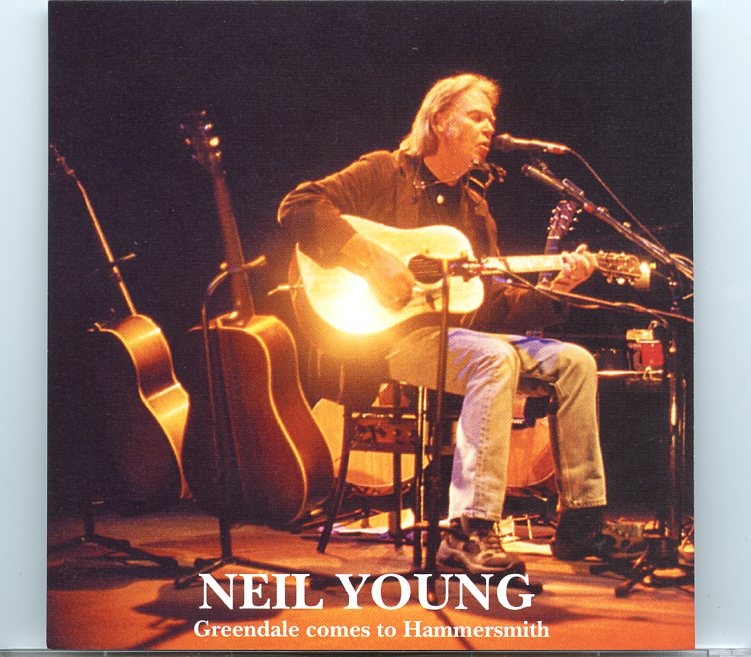 Neil Young / CSNY – Greendale To Hammersmith ( 2 CD set ) ( Carling Apollo Hammersmith , London , England , May 18th , 2003 ) front cover Neil Young / CSNY - Greendale To Hammersmith ( 2 CD set ) ( Carling Apollo Hammersmith , London , England , May 18th , 2003 ) front cover