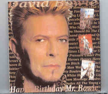 David Bowie – Happy Birthday Mr. Bowie ( 2 CD SET ) ( MSG , NY , USA , January 9th , 1997 ) front cover David Bowie - Happy Birthday Mr. Bowie ( 2 CD SET ) ( MSG , NY , USA , January 9th , 1997 ) front cover