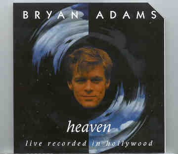 Bryan Adams – Heaven LIVE Recorded in Hollywood front cover Bryan Adams - Heaven LIVE Recorded in Hollywood front cover