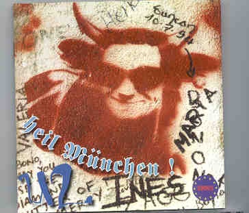 U2 – Heil Munchen ! ( 2 CD set ) ( Great Dane – Red Phantom ) ( Munich , Germany , June 4th , 1993 ) front cover U2 - Heil Munchen ! ( 2 CD set ) ( Great Dane - Red Phantom ) ( Munich , Germany , June 4th , 1993 ) front cover