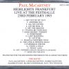 Paul McCartney - Highlights Frankfurt 1993