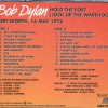 Bob Dylan - Hold The Fort ( 2 CD SET )( Ft. Worth , Texas , USA , May 16th , 1976 )