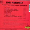 Jimi Hendrix - I Don't Live Here , Maybe Tomorrow  ( Living Legend )