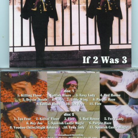 Jimi Hendrix - If 2 Were 3 ( 2 CD SET ) ( Soundboard From Paris , Copenhagen &Canada , 1968 ) ( STTP ) Picture