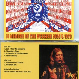 Allman Brothers Band - In Memory Of The Weekend ( 2 CD set )( Middle Georgia Raceway , July 5th , 1970 )