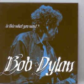 Bob Dylan - Is This What You Want ? ( New York , USA , 1993 + Bonus ) front cover